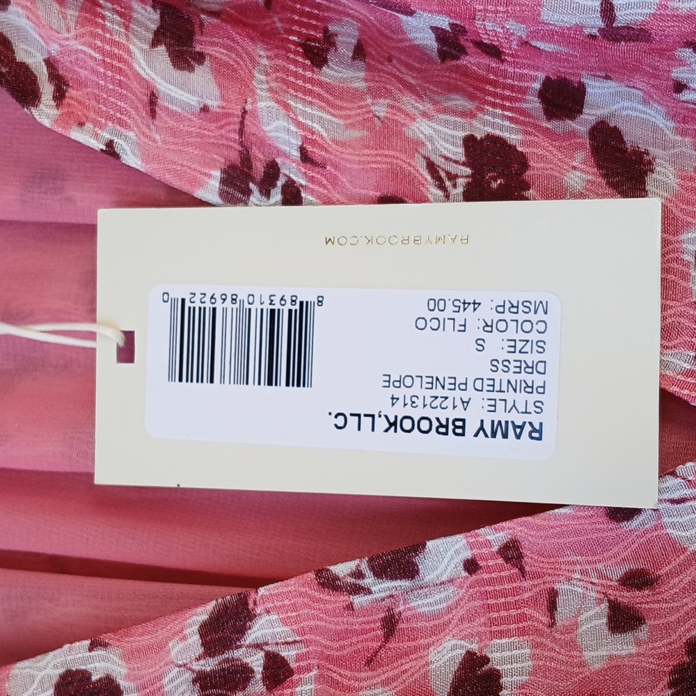 $445 Ramy Brook Penelope Ruffle Dress, Silk - Picture 3 of 9
